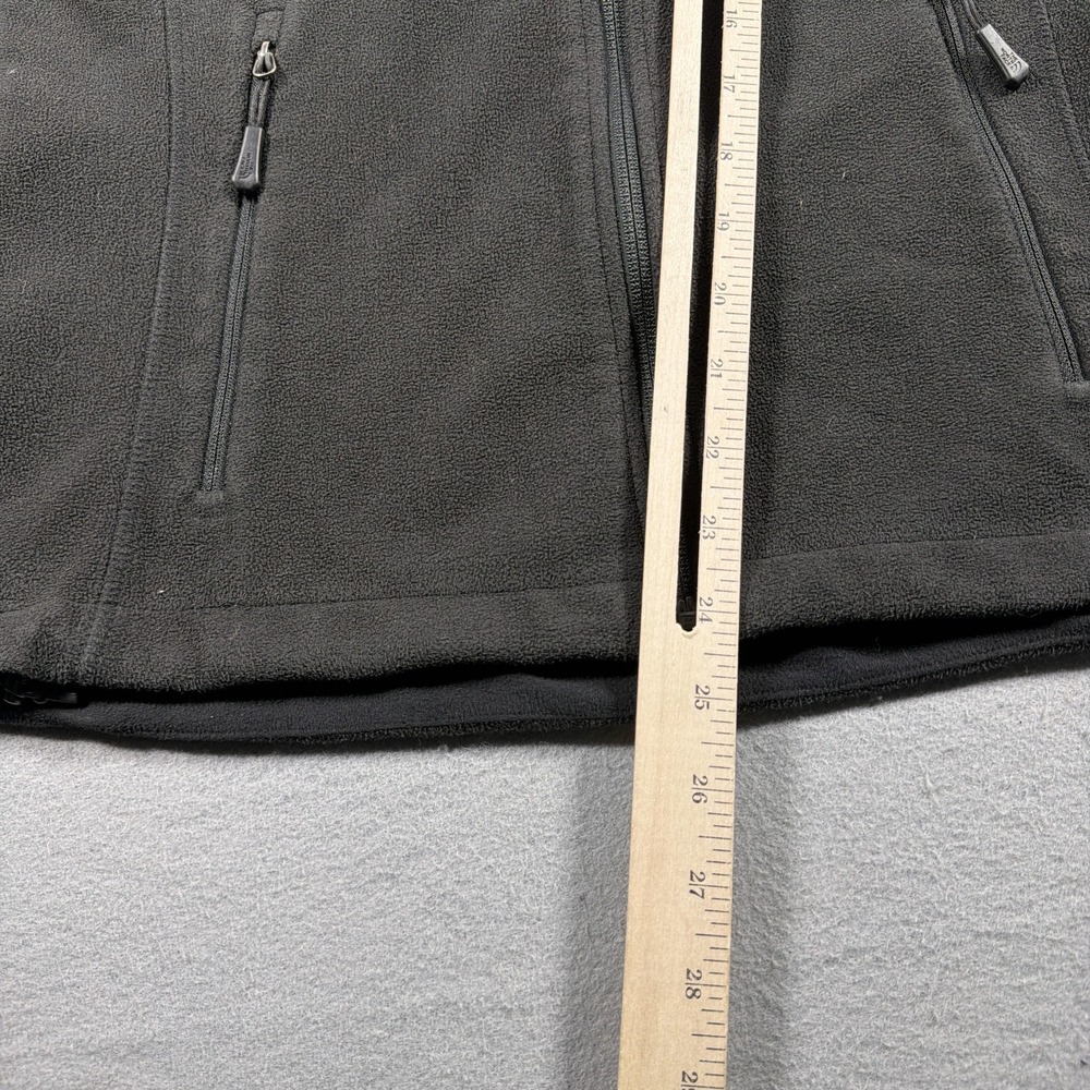 North Face Jacket Womens Medium Black WindWall Fleece Hooded Full Zip Outdoor - Picture 5 of 9